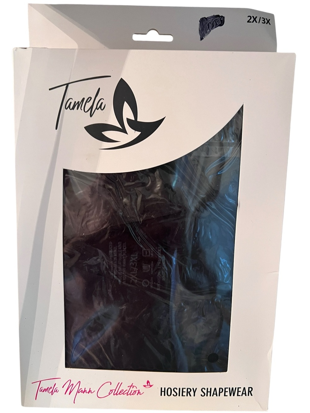 Tamela Mann Shapewear 2X/3X Black Everyday Control Hosiery NIP TMS-F22-001